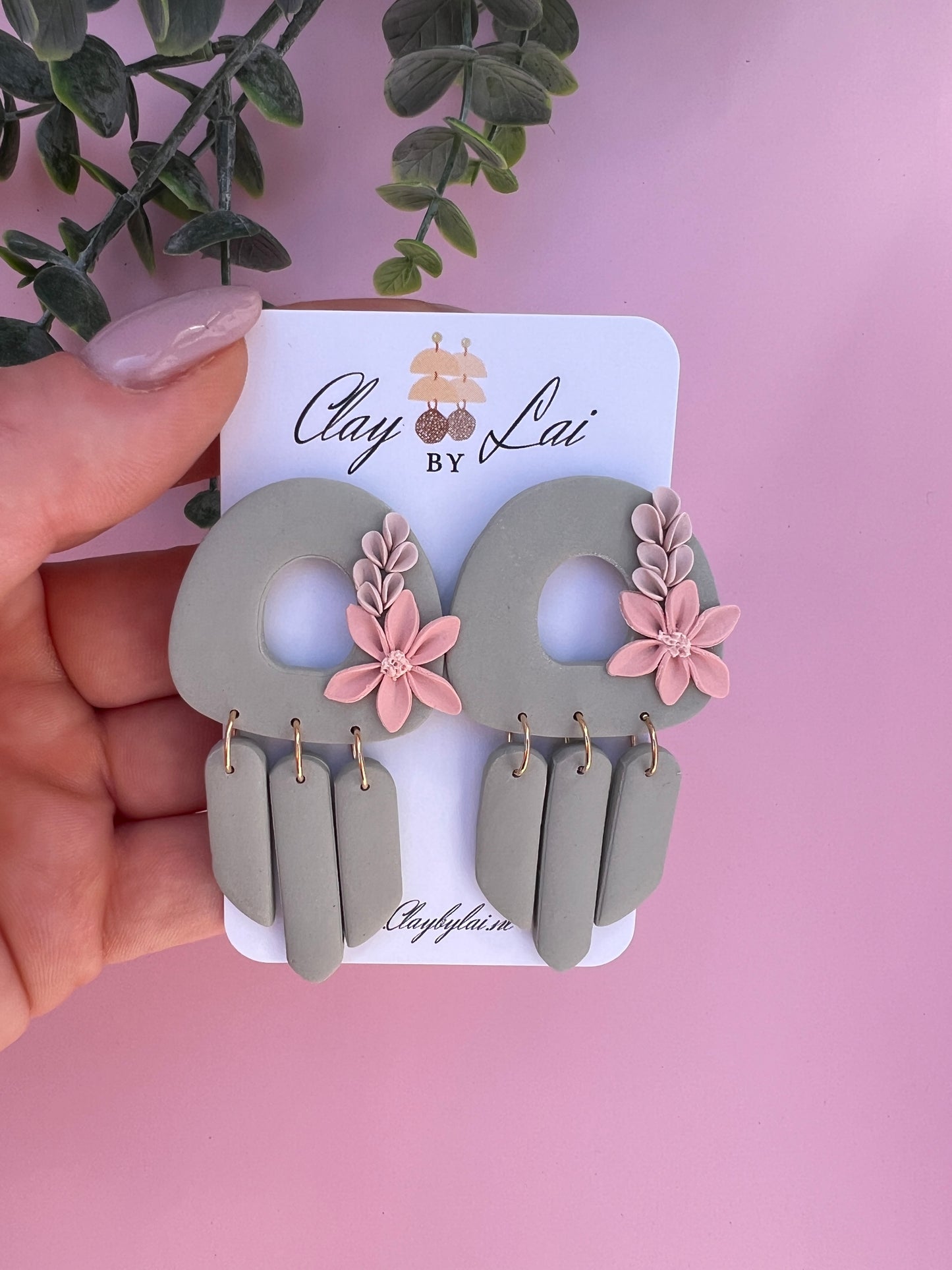 Samira Dangle Earrings - Green