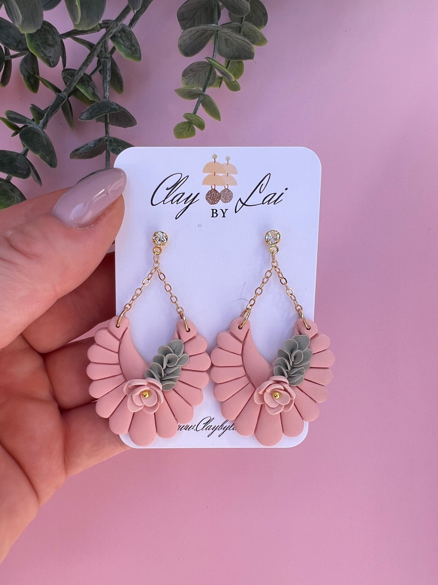 Susanna Dangle Earrings - Green