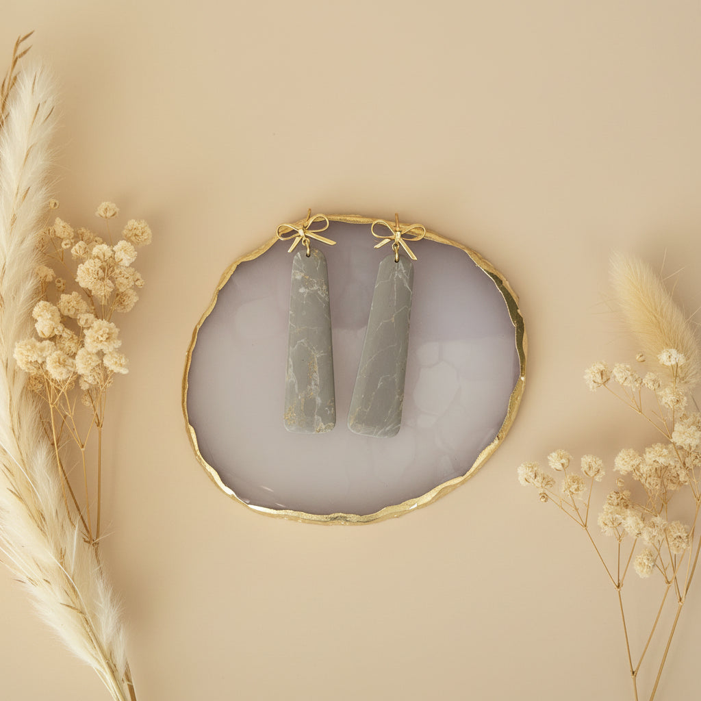 Inez in sage marmer