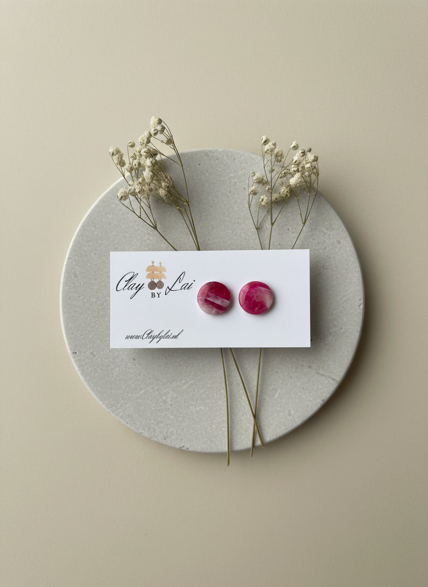 Marble Stud - Cyan