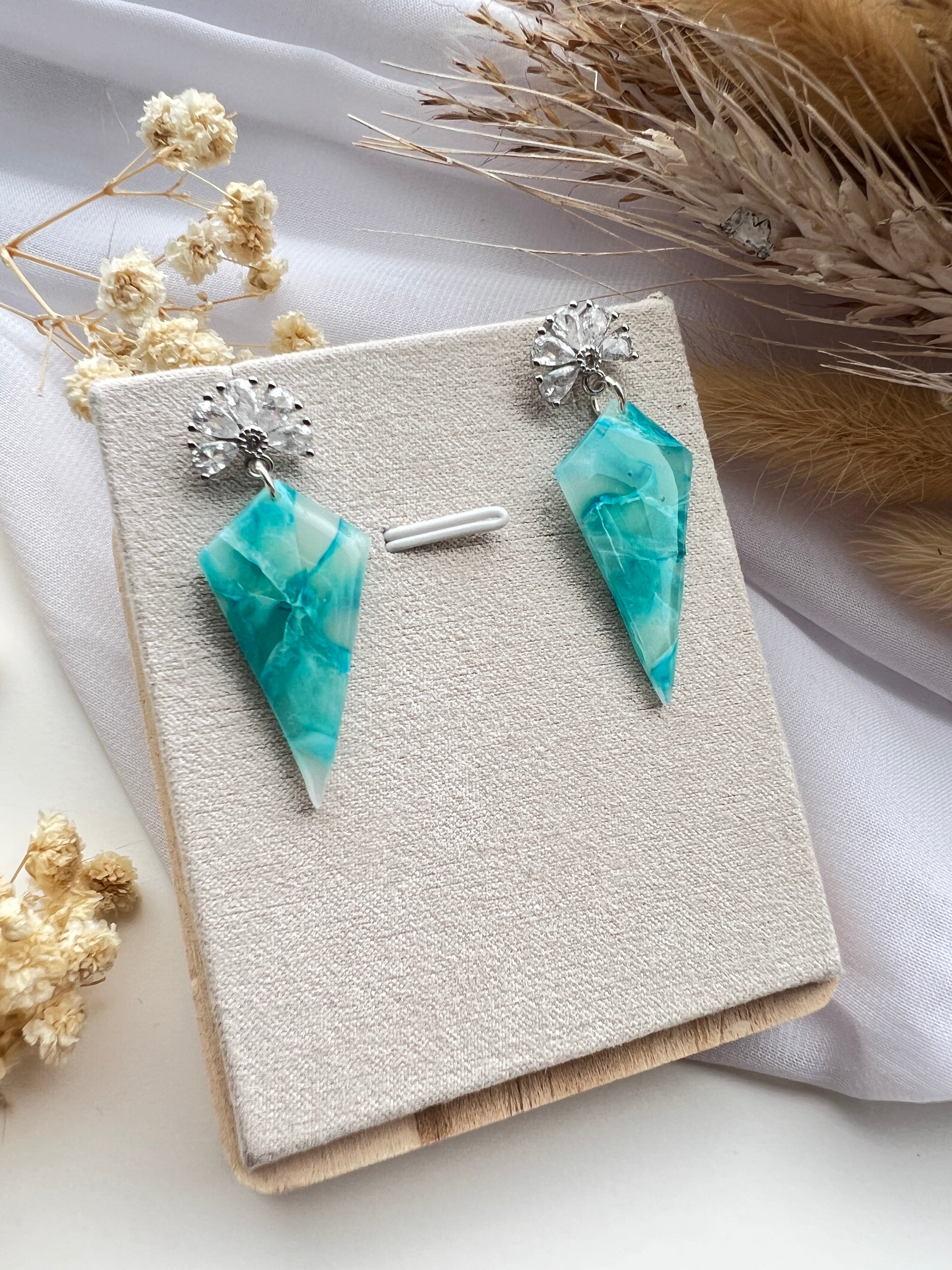 Marble earrings