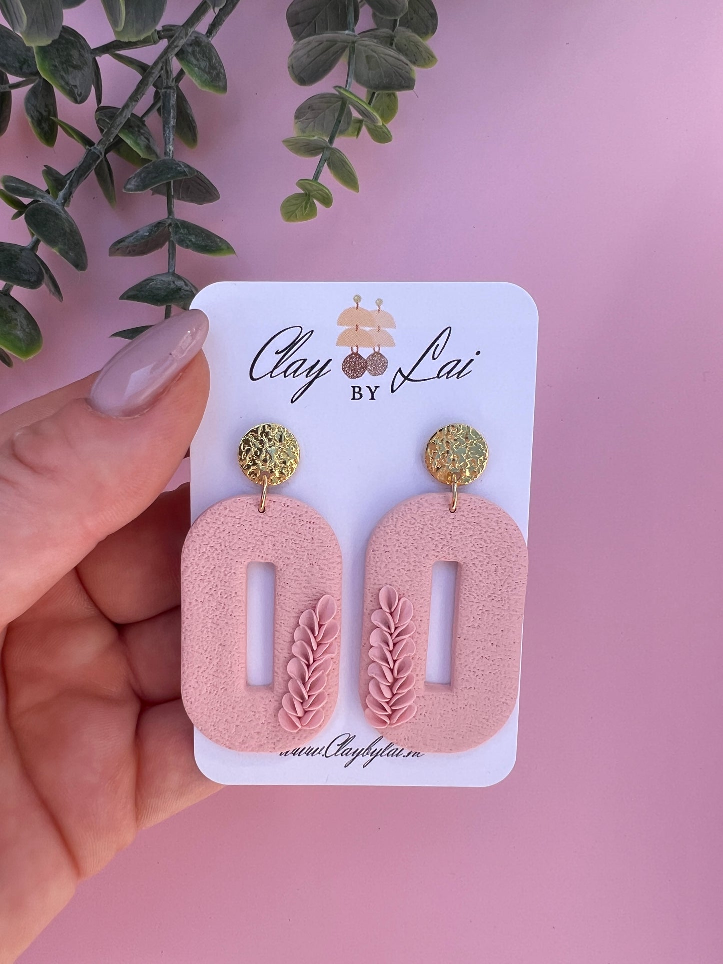 Luna - Leaves - Pink