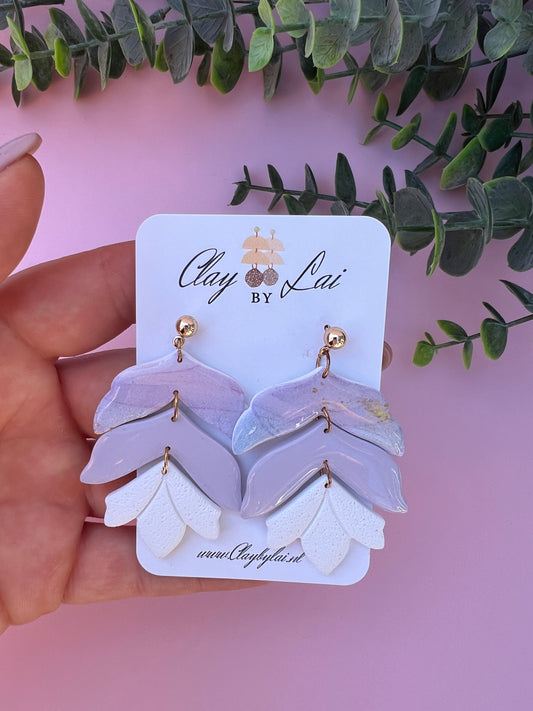 The Tiana Dangle Earring - Lila Flower