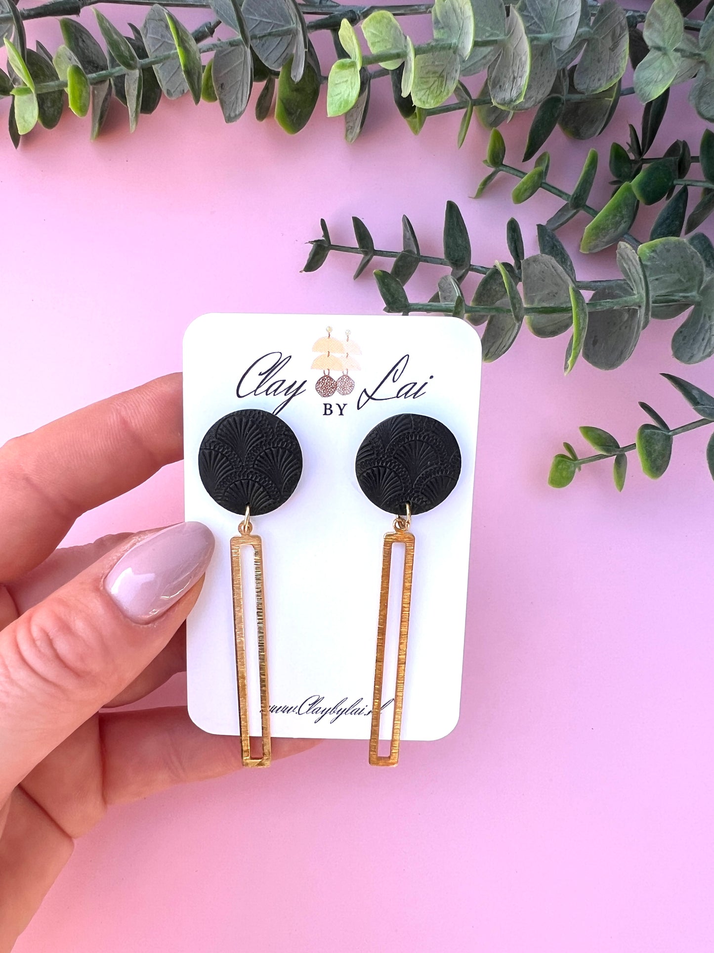 Nova Dangle Earring - Black