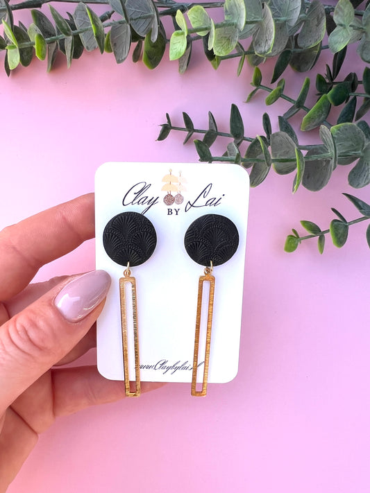 Nova Dangle Earring - Black