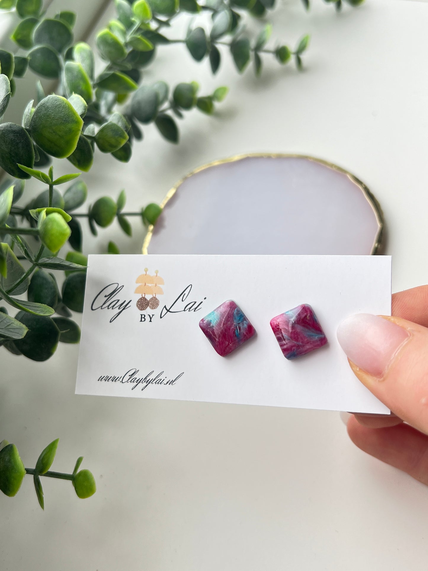 Marble Stud  - Multicolor